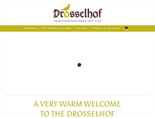 Tablet Screenshot of drosselhof.com